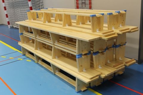 Art Sport USA Wooden Gymnastics Bench – 79" Training Bench with Legs – Model 202