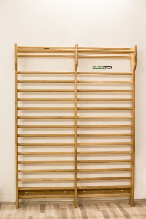 Art Sport USA – Premium Double Oak Wall Bars Pro – 94" x 71" – Model 216-2E