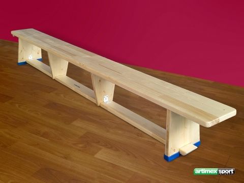 Art Sport USA Wooden Gymnastics Bench – 118" Training Bench with Legs – Model 203