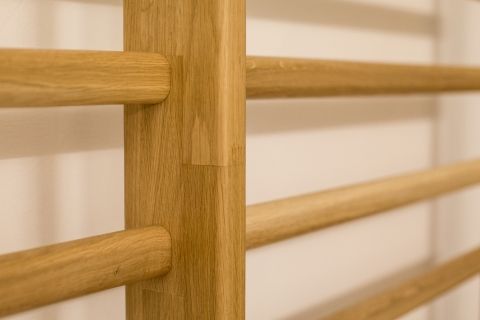Art Sport USA – Premium Double Oak Wall Bars Pro – 94" x 71" – Model 216-2E