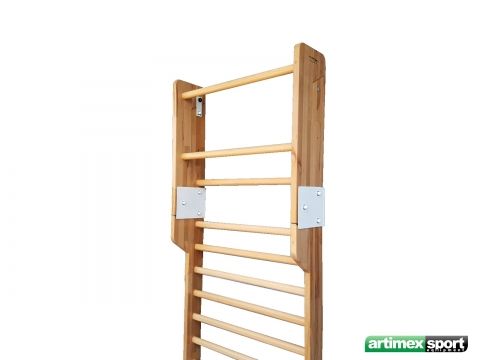 Art Sport USA Duo Pack Wall Bars – 94" x 35" with Foldable Pull-Up Bar – Model 7445