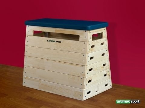 TRAPEZOIDAL GYMNASTICS VAULTING BOX – 5 MODULES , code 219
