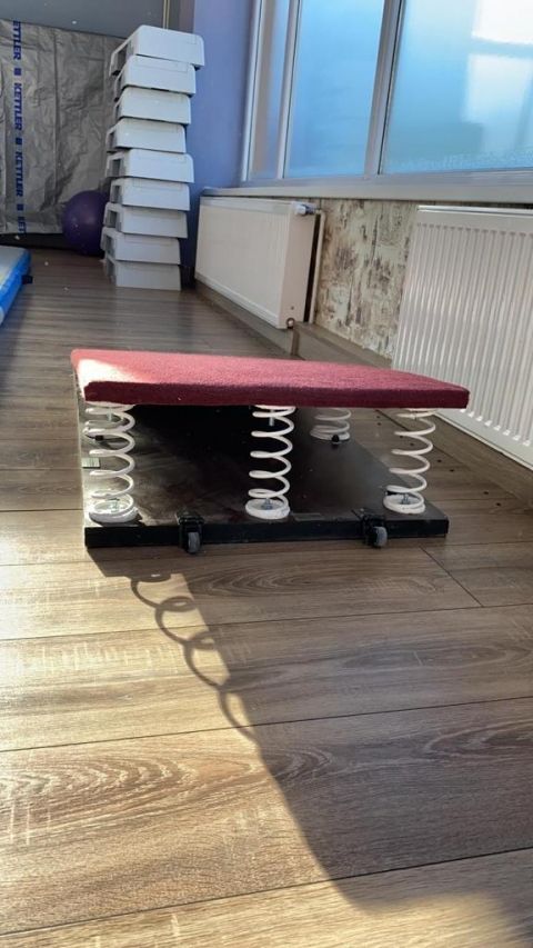 Gymnastics trampoline with springs ,code  214-springs, springboard