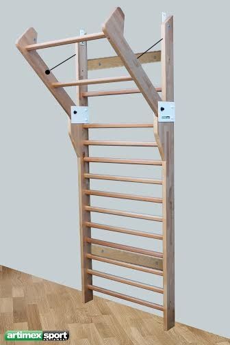 Art Sport USA Duo Pack Wall Bars – 94" x 35" with Foldable Pull-Up Bar – Model 7445