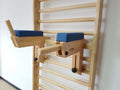 Dip and abdominal workout stands in beechwood, code 270-3