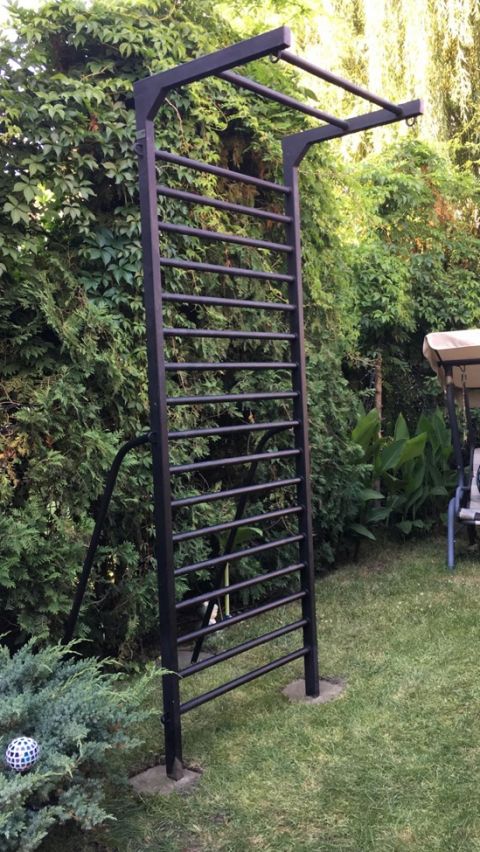 Art Sport USA “Gladiator XL” Metal Wall Bars – 94" x 54" Heavy Duty Fitness Wall Ladder – Model 231-EXT