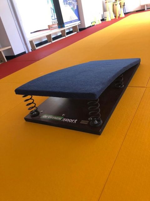 Gymnastics trampoline with springs ,code  214-springs, springboard
