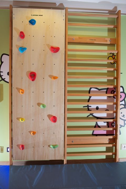 Art Sport USA Wall Bars Climbing Panel – 84" x 29.5" Wooden Climbing Board – Model 221-PANEL