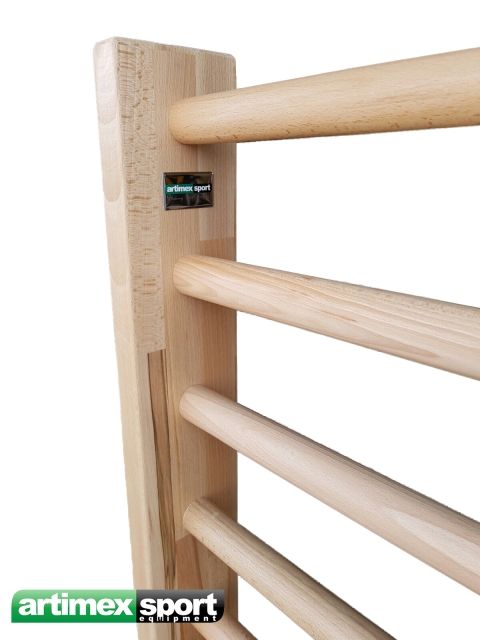 Art Sport USA Kids Freestanding Wall Bars – 59" x 27.5" – Model 250-Beech