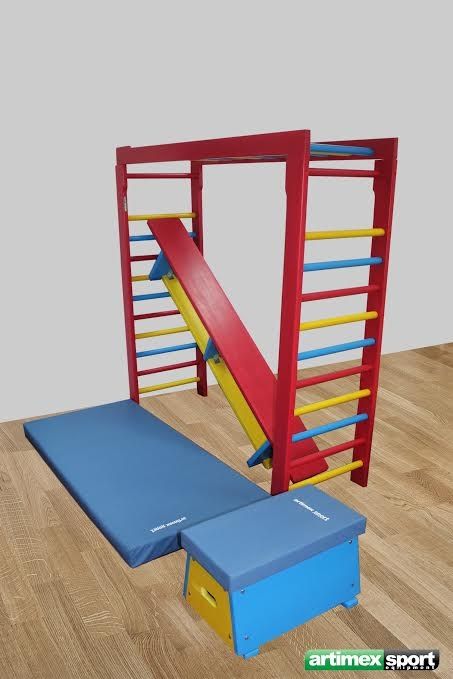 Art Sport USA Kids Gymnastics Tower Set – Complete Children’s Gym System – Model 250-TURN