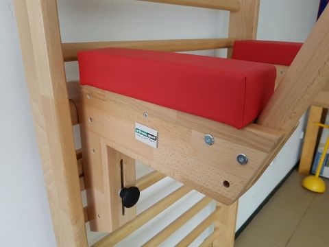 Dip and abdominal workout stands in beechwood, code 270-3