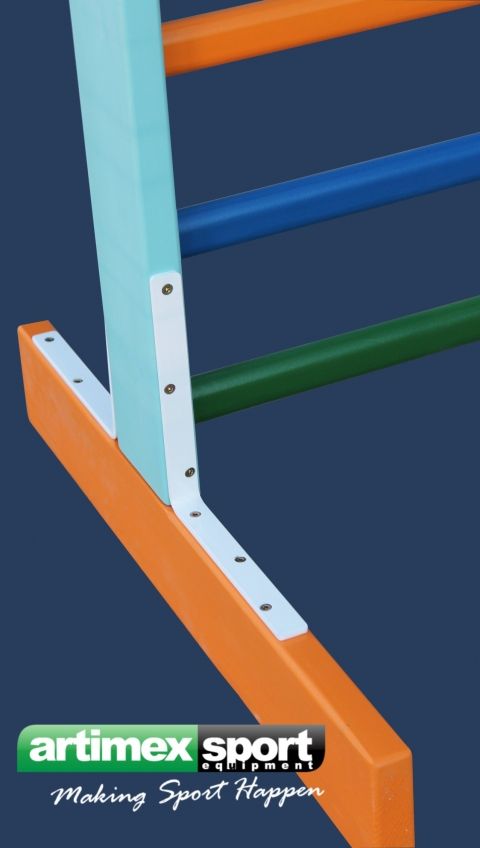 Kids Freestanding Swedish Ladder – Multicolor – 55" x 24" – Model 250-multicolor