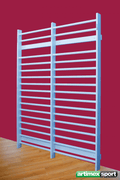 Art Sport USA Double Gymnastics Wall Bars – 102" x 79" Swedish Ladder – Model 211-60-White