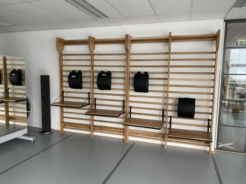Art Sport USA – Premium Double Oak Wall Bars Pro – 94" x 71" – Model 216-2E