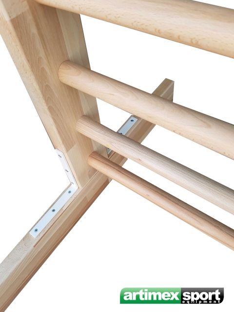 Art Sport USA Kids Freestanding Wall Bars – 59" x 27.5" – Model 250-Beech