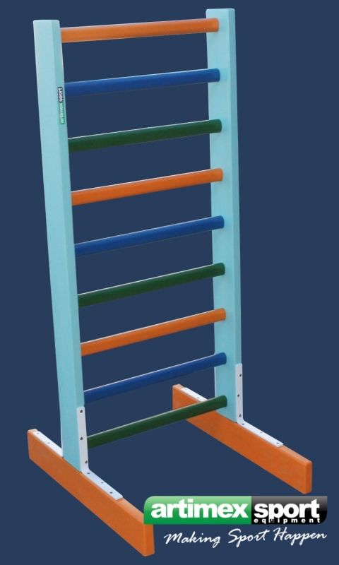 Kids Freestanding Swedish Ladder – Multicolor – 55" x 24" – Model 250-multicolor
