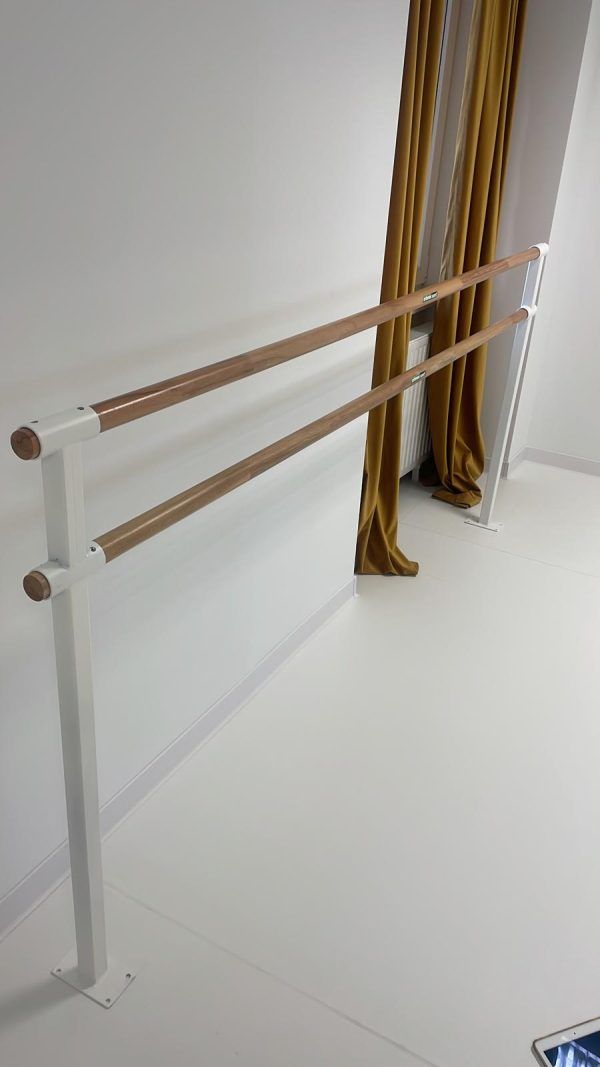 Art Sport USA – Professional Double Ballet Barre – Floor Mounted – 98" Length – Model 113-Floor