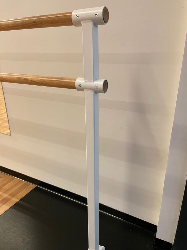 Art Sport USA – Professional Double Ballet Barre – Floor Mounted – 98" Length – Model 113-Floor