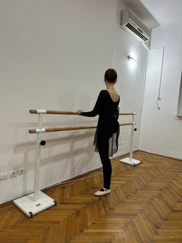 Art Sport USA – Freestanding Double Ballet Barre – Portable 98" System – Model 113-2M