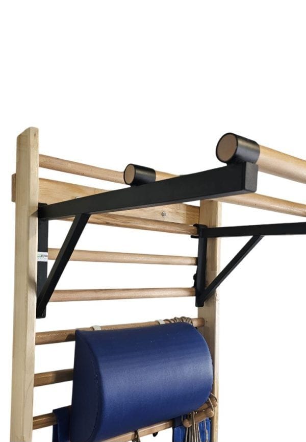 Art Sport USA Fixed Pull-Up Bar for Wall Bars – 30" Steel & Beechwood Attachment – Model 248-2