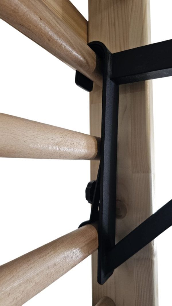 Art Sport USA Fixed Pull-Up Bar for Wall Bars – 30" Steel & Beechwood Attachment – Model 248-2
