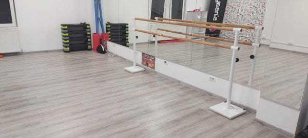 Art Sport USA – Freestanding Double Ballet Barre – Portable 98" System – Model 113-2M