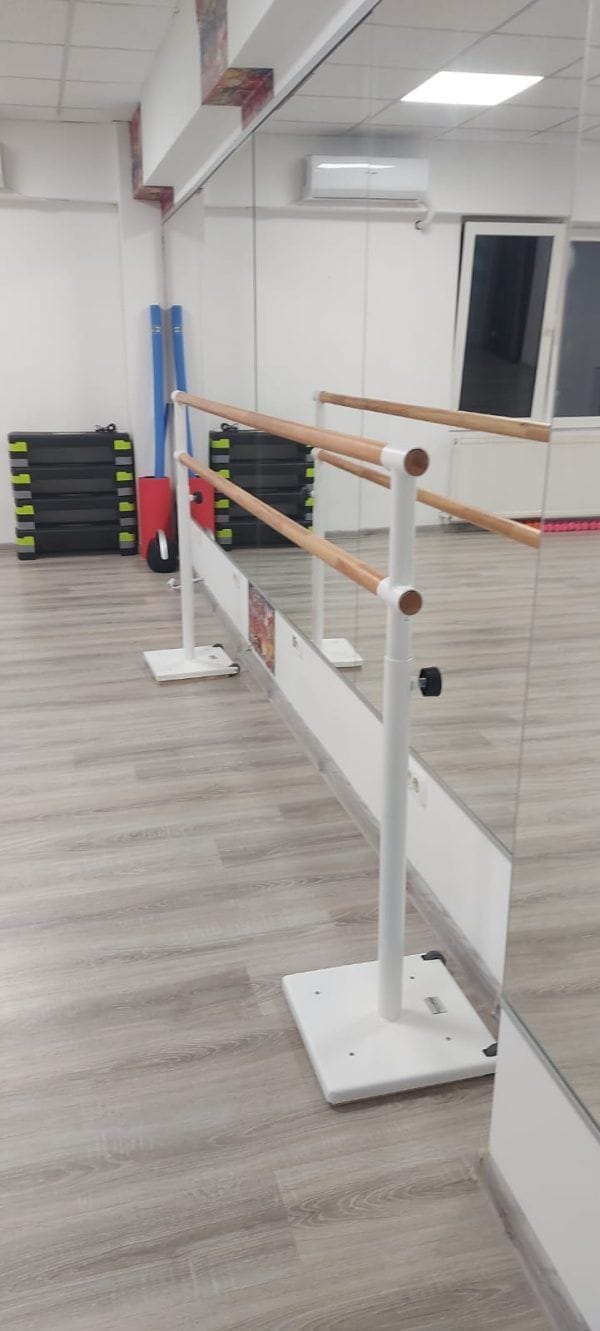 Art Sport USA – Freestanding Double Ballet Barre – Portable 98" System – Model 113-2M