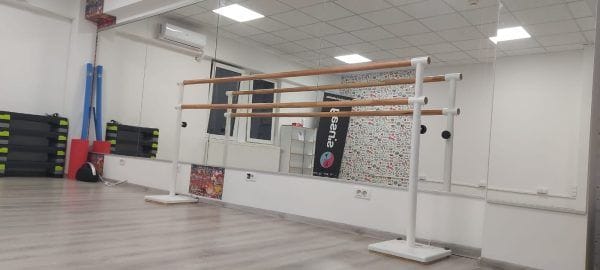 Art Sport USA – Freestanding Double Ballet Barre – Portable 98" System – Model 113-2M