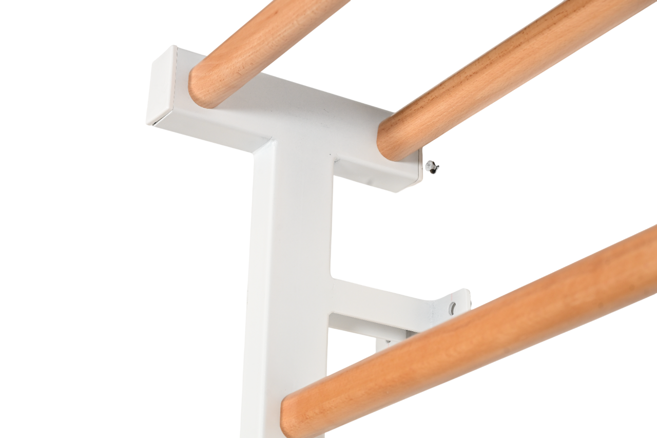 Art Sport USA Metal-Wood Wall Bars – 90.5 x 35.4 in – Black Frame – Code 221-M