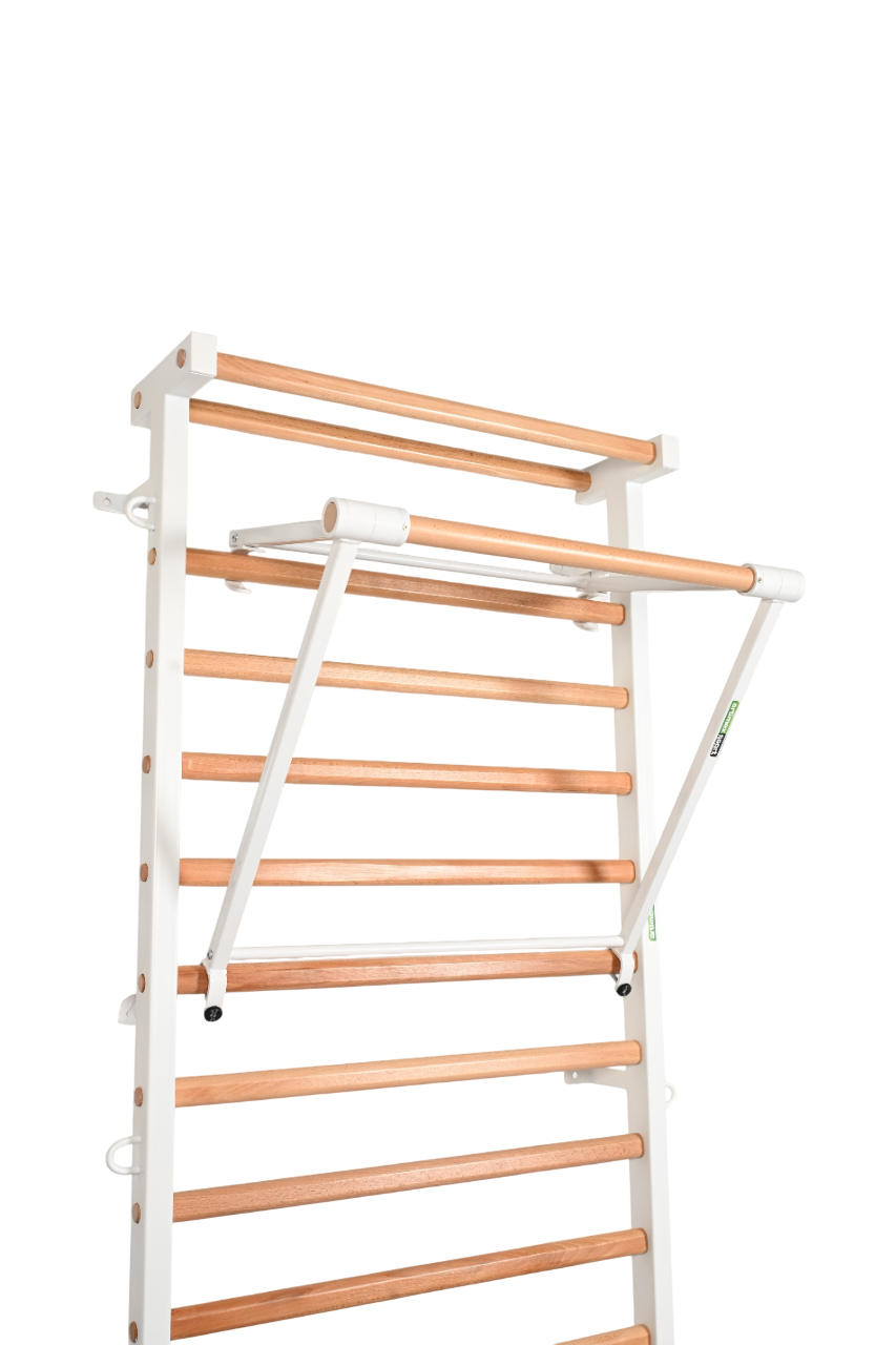 Art Sport USA Metal-Wood Wall Bars – 90.5 x 35.4 in – Black Frame – Code 221-M
