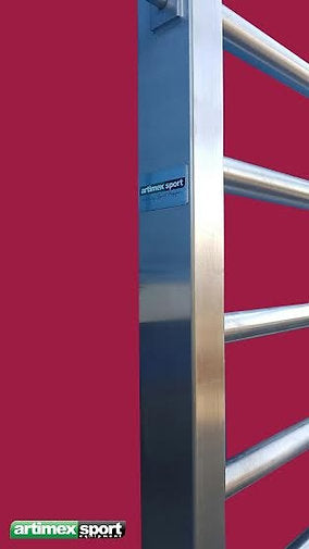 Stainless Steel Swedish Ladder – 90" x 39" – ART SPORT USA – Code 231 Gladiator Inox